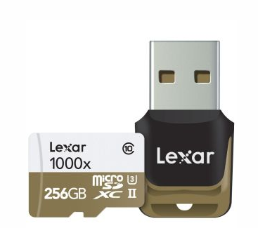 Lexar 發布256GB microSD UHS-II存儲卡